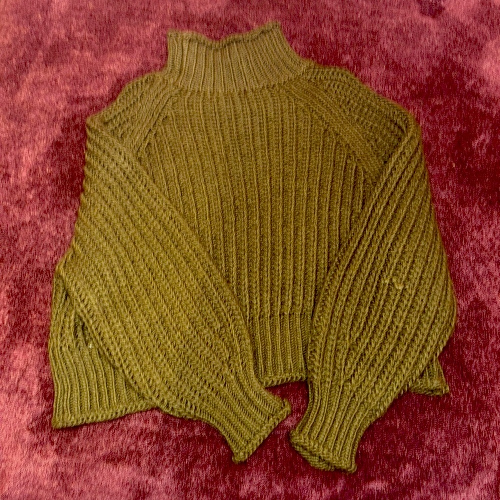 H&M Large, Knitted, Turtleneck, Sweater